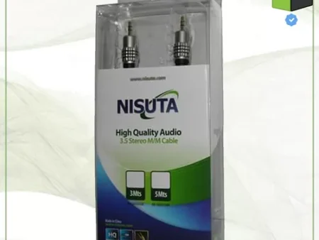 Cable Audio Stereo 3.5mm M-m 5m Nisuta Ns-cau35s5bl Calidad